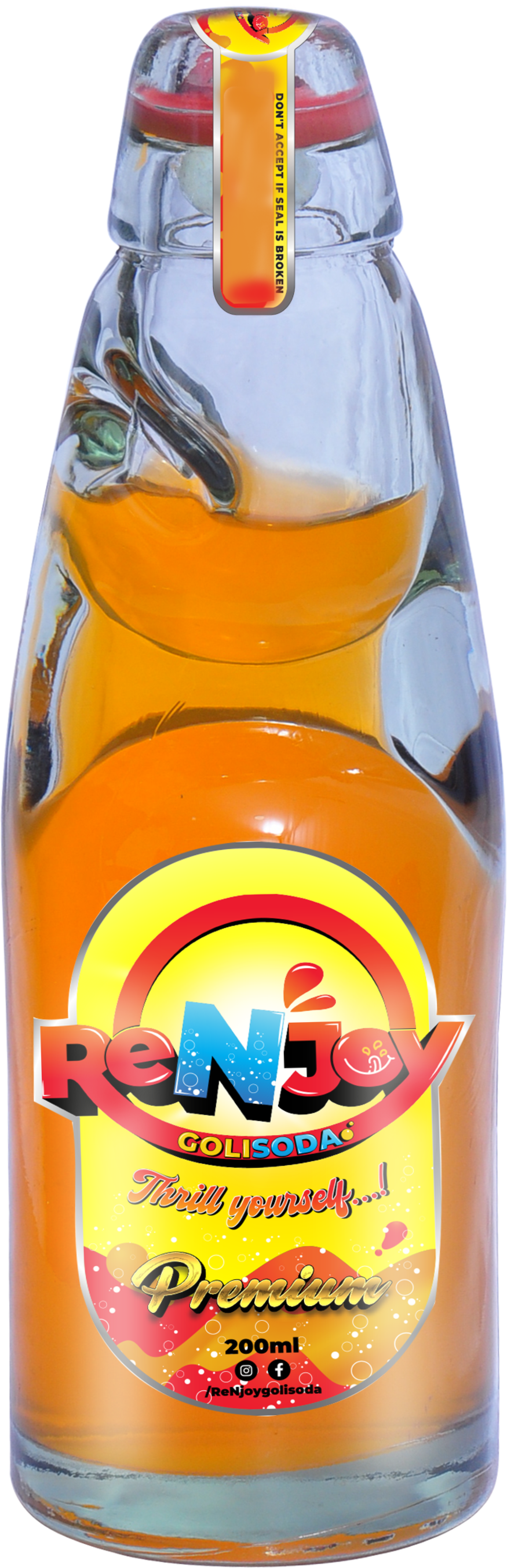 Orange Goli Soda Goli Soda